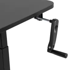 კომპიუტერის მაგიდა 2E Computer table CE120B-MECHANIC, height adjustment, mechanical, 72/120х120x60cm, black, 4 image