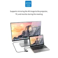 USB ჰაბი WiWU Alpha 531H Grey, 4 image