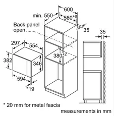 მიკროტალღური ღუმელი Bosch BFL524MB2, 6 image