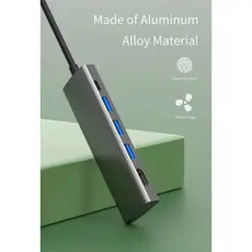 USB ჰაბი WiWU Alpha 531H Grey, 6 image