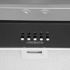 გამწოვი Ardesto Hood integrated, 52cm, 700m3h, glass, 2х1W LED, button, black, 4 image