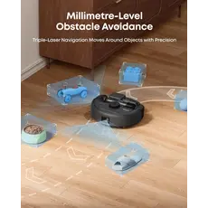 მტვერსასრუტი Eufy Robot Vacuum 3-in-1 E 20 (G) - Europe (excluded UK plug) Black, 6 image