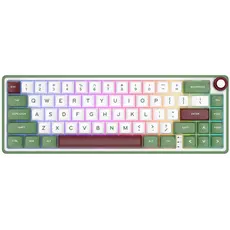 კლავიატურა Royal Kludge RK R65 RGB Mechanical Keyboard, Brown switch, Hot Swappable, Type-C wired, Green sand