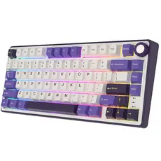 კლავიატურა Royal Kludge RK R75 RGB Mechanical Keyboard, K silver switch, Hot Swappable, Type-C wired, Blackberry, 3 image