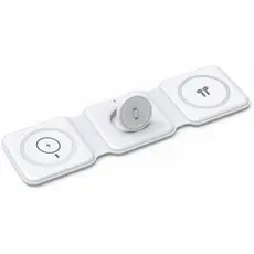 პორტატული დამტენი WiWU Foldable 3 in 1 M6 White, 2 image