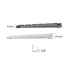 კლავიატურა Keychron B6 Pro, USB/WL/BT, ivory white, 5 image