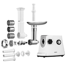 ხორცსაკეპი მანქანა Ardesto meat grinder, 1600W, 1.6kg/min, 3 cutting plates, sausages nozzle, 3 vegetable slicer, plastik, black-silver, 5 image