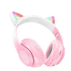 ყურსასმენი Hoco W42 Cat ears BT headphones cherry blossom, 2 image