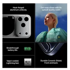 მობილური ტელეფონი Apple iPhone 17 Pro Max 256GB Silver, 8 image
