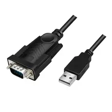კაბელი Logilink AU0048A USB 2.0 to Serial Cable Black 1.5 m