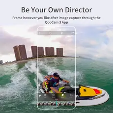 ექშენ კამერა KanDao Q23G-02 QooCam 3, 62MP, 360 Action Camera Travel Combo, Black, 14 image