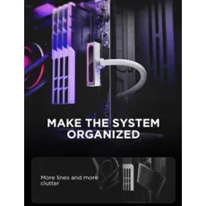 PSU კაბელის დამაგრძელებელი Asiahorse HYDRUS 24PIN WHITE - 30CM, 5 image