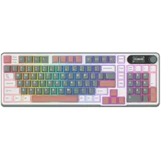 კლავიატურა Royal Kludge RK S98 RGB Mechanical Keyboard, Brown switch, Smart Display, Hot Swappable, Type-C wired, Bluetooth 5.0, 2.4GHz, Camping, 2 image