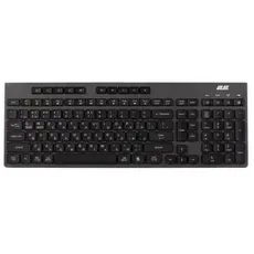 კლავიატურა 2E Keyboard membrane KS280 120key, WL/BT, EN/UK, silent, black-grey