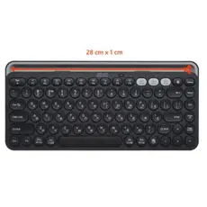 კლავიატურა 2E Keyboard membrane KS250 84key, WL/BT, EN/UK, black-grey, 3 image