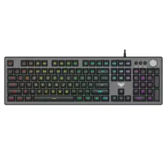 კლავიატურა AULA F2028 Wired RGB Keyboard Gray/Black keycap
