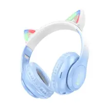 ყურსასმენი Hoco W42 Cat ears BT headphones crystal blue, 2 image