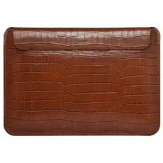 ნოუთბუქის ქეისი WiWU 13.3'' Skin Croco Geniunie Leather Sleeve Brown, 7 image