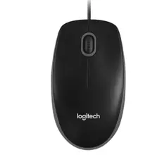 მაუსი LOGITECH B100 Corded Mouse - BLACK - USB - B2B