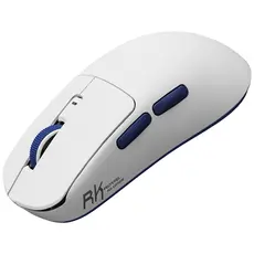 მაუსი Royal Kludge RK M30 Gaming Mouse Wireless, 2.4GHz, Bluetooth, USB White Blue, 3 image