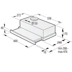 ჩასაშენებელი გამწოვი GORENJE TH62E3X/CORP, 3 image