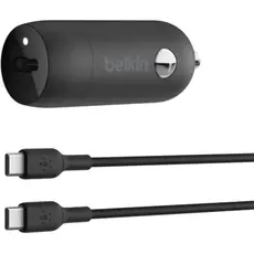 მანქანის დამტენი Belkin Car Charger 30W USB-C PD PPS, cable USB-C > USB-C, 1m, black, 3 image