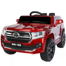 ბავშვის ელექტრო მანქანა TOYOTA D-189 კაუჩუკის საბურავებით.ტყავის სკამით., 2 image
