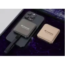 გარე მყარი დისკი Transcend 1TB, External SSD, ESD420C, USB 20Gbps, Type C,Magsafe,Iron Gray, 5 image