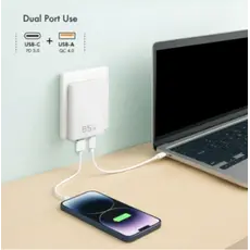 დამტენი Logilink PA0368 USB-A &amp; USB-C GaN (PD) Charger 65W White, 3 image