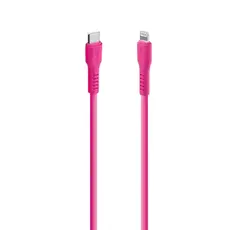კაბელი TTEC USB-C - LIGHTNING CHARGE/DATA CABLE, 120CM NEON PINK, 2 image