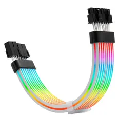 PSU კაბელის დამაგრძელებელი Asiahorse RGB DualSR 2x8pin Black