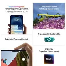 მობილური ტელეფონი Apple IPhone 16 128GB Teal,Model A3287, 8 image