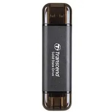 გარე მყარი დისკი Transcend 256GB, External SSD, ESD310C, USB 10Gbps, Type C/A