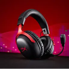 HyperX Cloud III S Wireless - Gaming Headset Black-Red, 6 image