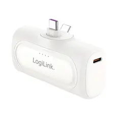 პორტატული დამტენი Logilink PA0349W 5000 mAh 2xUSB-C Quick Charge Function Power Bank White