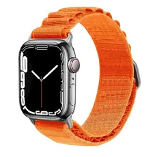 სმარტ საათის სამაჯური WiWU Nylon Watch Band for Apple Watch 42/44/45/49 Orange, 4 image