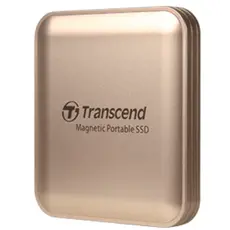 გარე მყარი დისკი Transcend 1TB, External SSD, ESD420G, USB 20Gbps, Type C,Magsafe ,Gold, 3 image