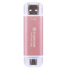 გარე მყარი დისკი Transcend 1TB, External SSD, ESD310S, USB 10Gbps, Type C/A, Pink, 3 image