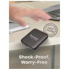 გარე მყარი დისკი Transcend 2TB, External SSD, ESD420C, USB 20Gbps, Type C,Magsafe,Iron Gray, 6 image