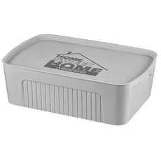 სათავსო ყუთი Ardesto Storage box with lid 45.5х31х14cm, 13l, plastic PP, grey, 2 image