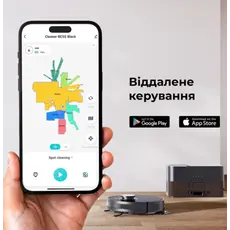 რობოტი მტვერსასრუტი AENO Robot Cleaner w/Dust Collector, black, 2in1 and dust tank, 4000pa, 3200mAh battery, 5 image