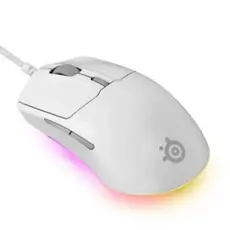 მაუსი SteelSeries Mouse Rival 3 Gen 2, RGB, USB-A, white, 3 image