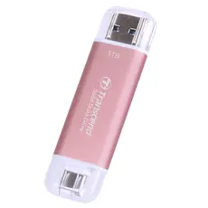 გარე მყარი დისკი Transcend 1TB, External SSD, ESD310S, USB 10Gbps, Type C/A, Pink