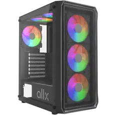 კომპიუტერის ქეისი ALLX AX-G2044, Computer Case, ATX, MATX, ITX, USB3.0, USB1.0x2, HD AUDIO, Black, 2 image