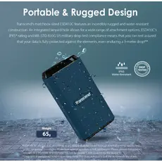 გარე მყარი დისკი Transcend  2TB, External SSD, ESD410C, USB 20Gbps, Type C, 6 image