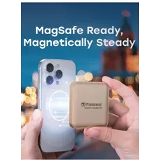 გარე მყარი დისკი Transcend 2TB, External SSD, ESD420G, USB 20Gbps, Type C,Magsafe,Gold, 9 image