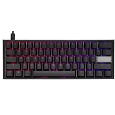 კლავიატურა Ducky One 2 Mini Cherry Speed Silver RGB LED UA/RU Black-White