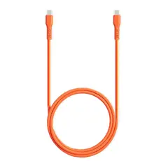 კაბელი TTEC USB-C - USB-C 60W PD/QC FAST CHARGING/DATA CABLE, 120CM, NEON ORANGE