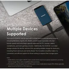 გარე მყარი დისკი Transcend  2TB, External SSD, ESD410C, USB 20Gbps, Type C, 4 image