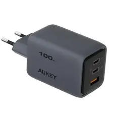 ადაპტერი AUKEY PA-C5 charger total power 100W three-port 2C1A global fast charging dark gray